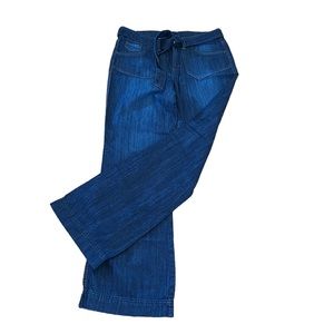 FADED GLORY Wide Leg~Dark Wash Jeans~8